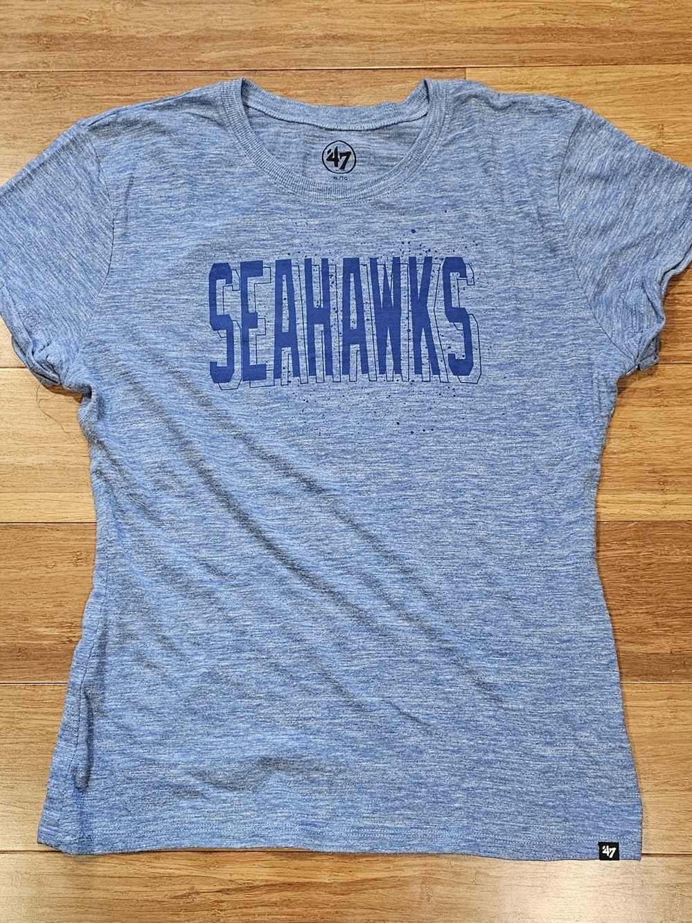 47 Women's Seahawks Heather Blue Graphic Tee